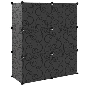 Schuhregal Schwarz 84,5x31x93,5 cm