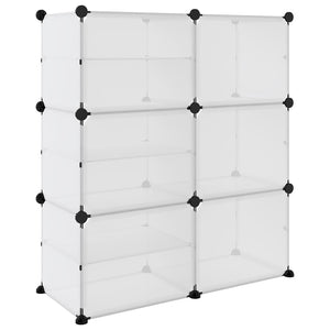 Transparentes Schuhregal 84x31,5x93 cm