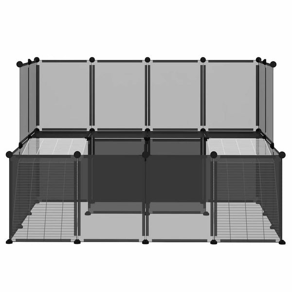 Kleintierkäfig Schwarz 143x107x93 cm