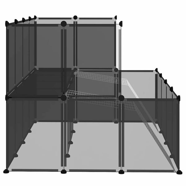 Kleintierkäfig Schwarz 143x107x93 cm