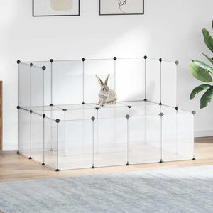 Kleintierkäfig Transparent 143 cm