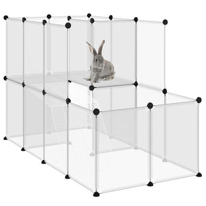 Kleintierkäfig Transparent 142 cm