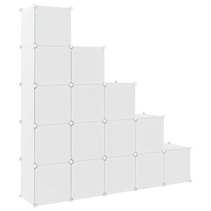 Modularer Kinderschrank mit 15 Würfeln