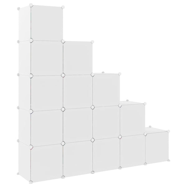 Modularer Kinderschrank mit 15 Würfeln