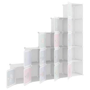 Modularer Kinderschrank mit 15 Würfeln