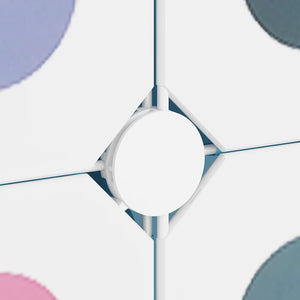 Modularer Kinderschrank mit 15 Würfeln, Blau
