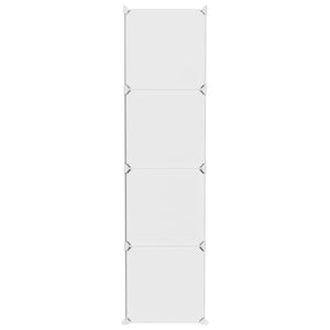 vidaXL Meuble de rangement cubique pour enfants avec 10 cubes Blanc PP