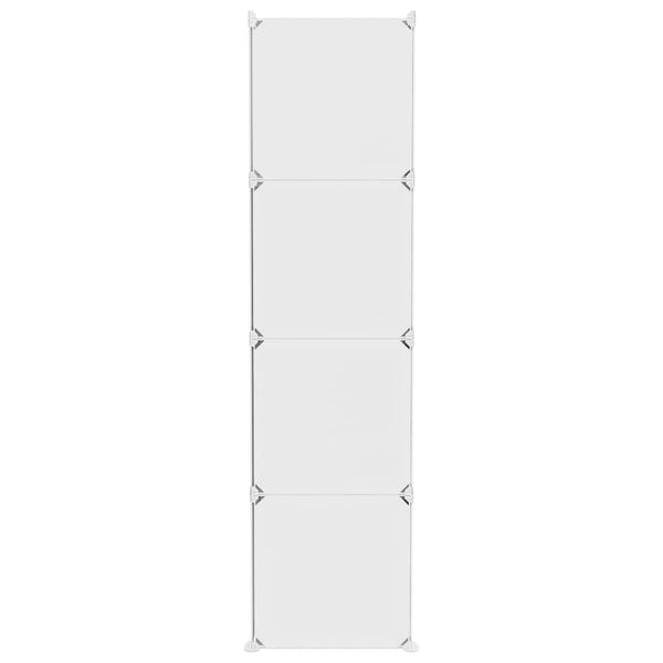 vidaXL Meuble de rangement cubique pour enfants avec 10 cubes Blanc PP