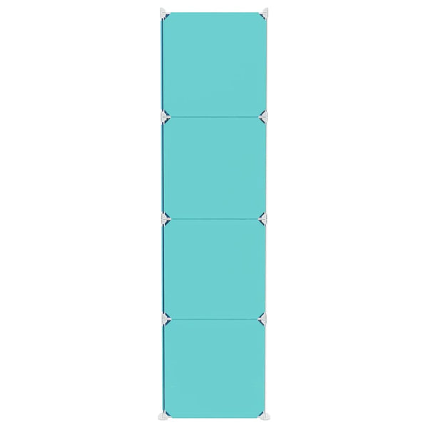 Modularer Kinderschrank mit 12 Würfeln - Grün