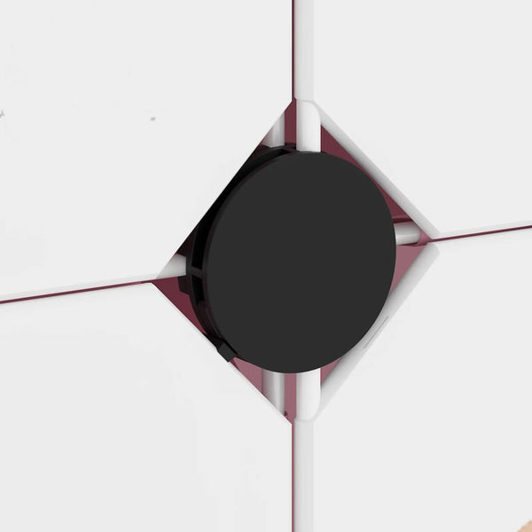 Modularer Kinderschrank mit 12 Würfeln, Rosa