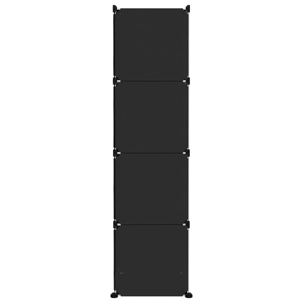 Modularer Kinderschrank mit 10 Würfeln, Schwarz