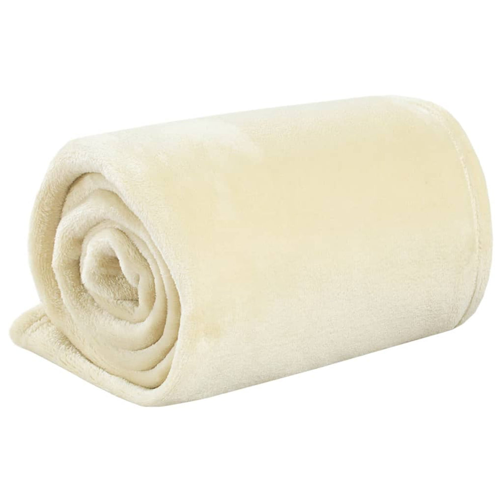 Decke Creme 130x170 cm Polyester