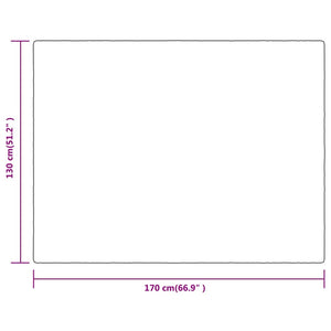 vidaXL Blanket Yellow 130x170 cm Polyester