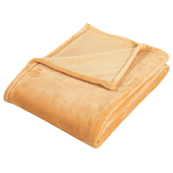 vidaXL Blanket Yellow 150x200 cm Polyester