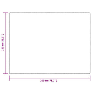 vidaXL Blanket Yellow 150x200 cm Polyester