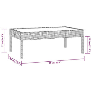 16-tlg. Garten-Lounge-Set mit Auflagen Poly Rattan Schwarz