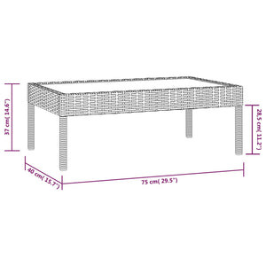 8-tlg. Garten-Lounge-Set mit Auflagen Poly Rattan Braun