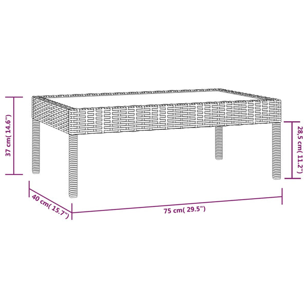 8-tlg. Garten-Lounge-Set mit Auflagen Poly Rattan Braun