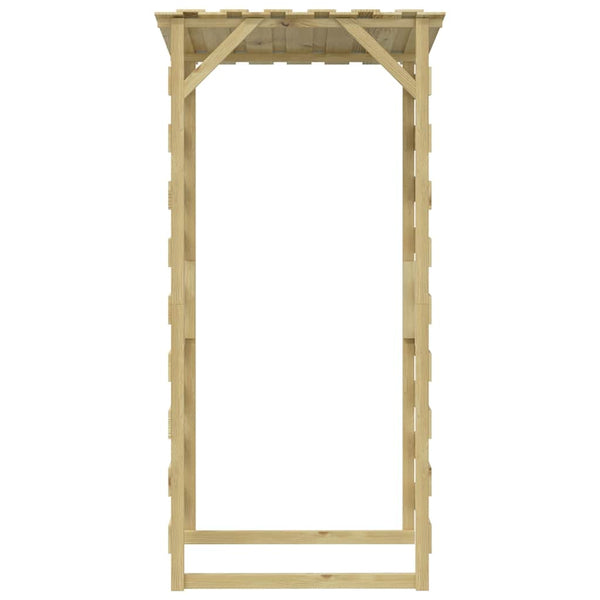Pergolen mit Dach 3 Stk. 100x90x200 cm Kiefernholz Imprägniert