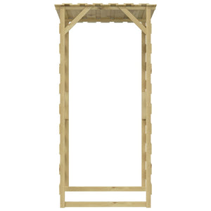 Pergolen mit Dach 4 Stk. 100x90x200 cm Kiefernholz Imprägniert