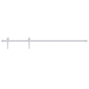 Schiebetürbeschlag 200 cm Stahl Weiß