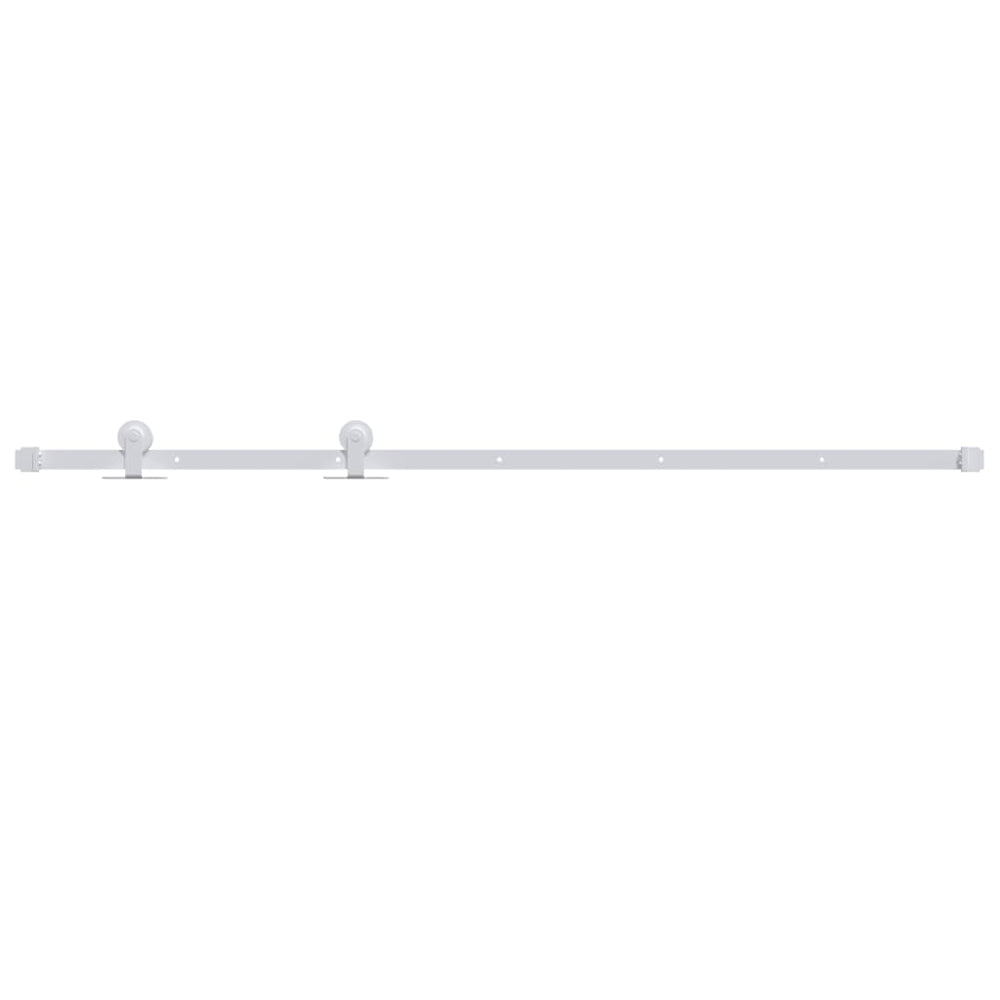 Schiebetürbeschlag 200 cm Stahl Weiß