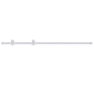 Schiebetürbeschlag 200 cm Stahl Weiß