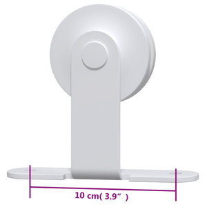 Schiebetürbeschlag 200 cm Stahl Weiß