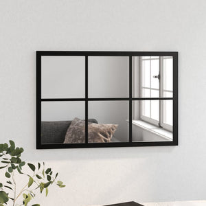 Wandspiegel Schwarz 60x40 cm
