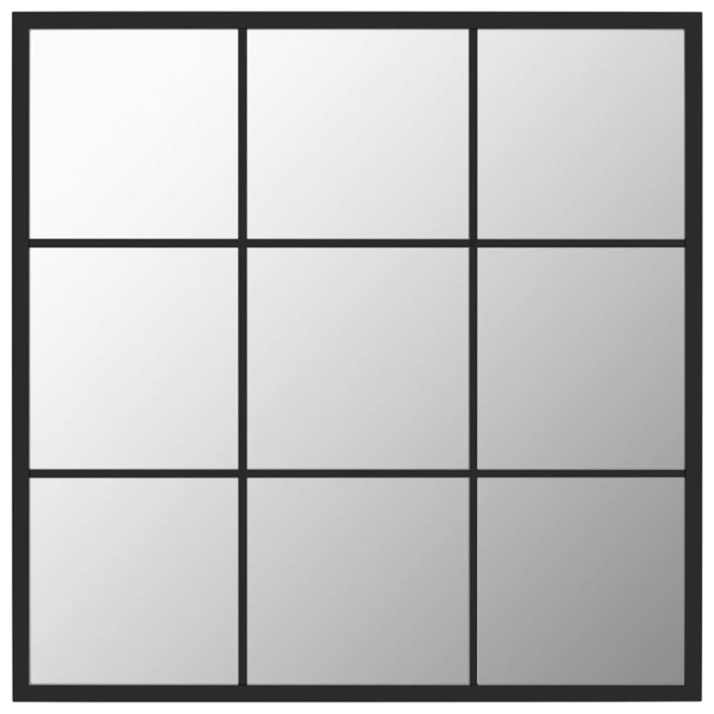 Wandspiegel Schwarz 60x60 cm Metall