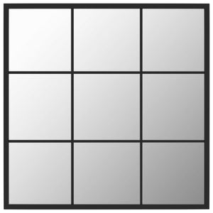 Wandspiegel Schwarz 60x60 cm Metall