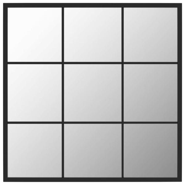 Wandspiegel Schwarz 60x60 cm Metall