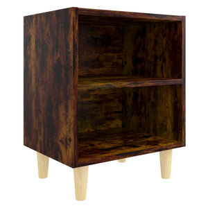 Nachttisch Räuchereiche Massivholz 40x30x50 cm