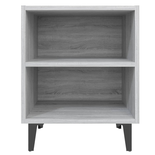 Grauer Nachttisch Sonoma Eiche 40x30x50 cm