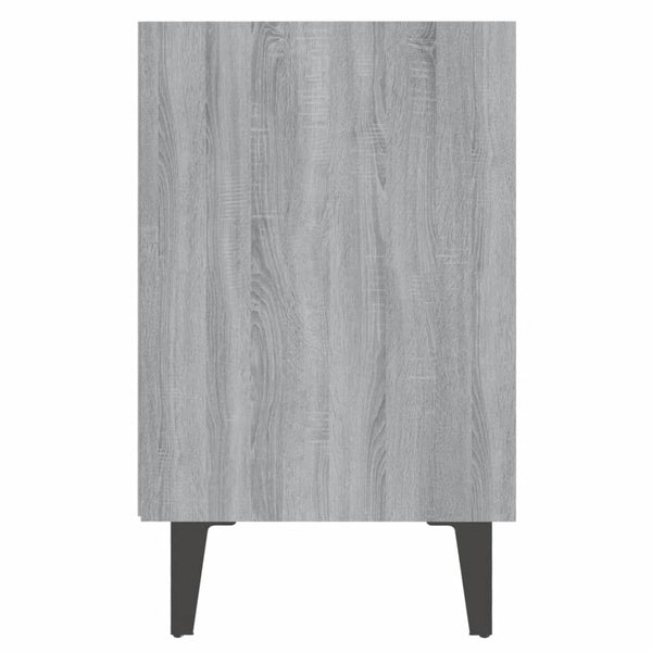 Grauer Nachttisch Sonoma Eiche 40x30x50 cm