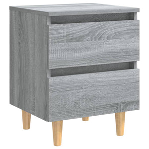 Grauer Nachttisch Sonoma Eiche 40x35x50 cm