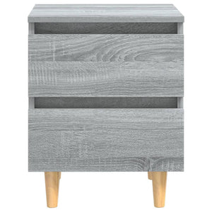 Grauer Nachttisch Sonoma Eiche 40x35x50 cm