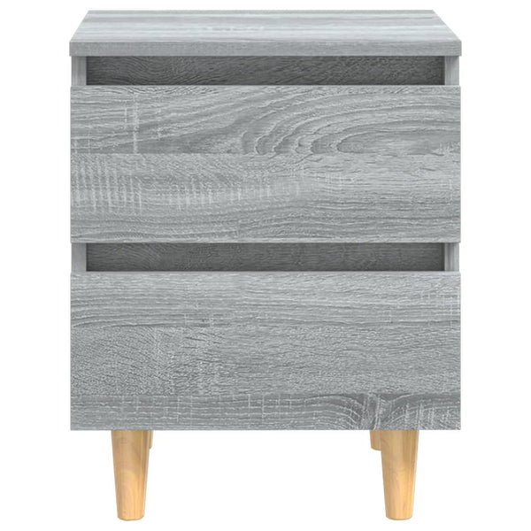 Grauer Nachttisch Sonoma Eiche 40x35x50 cm