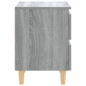 Grauer Nachttisch Sonoma Eiche 40x35x50 cm