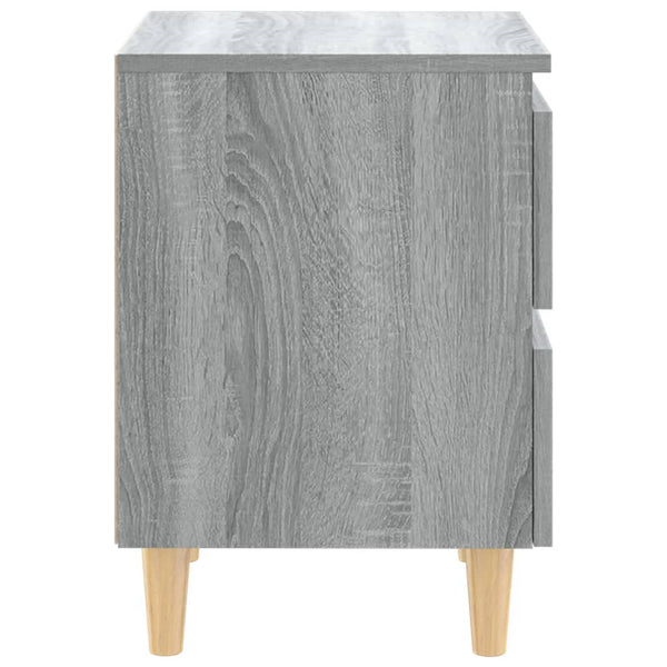 Grauer Nachttisch Sonoma Eiche 40x35x50 cm