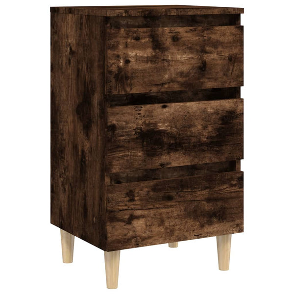 Nachttisch Räuchereiche Massivholz 40x69 cm