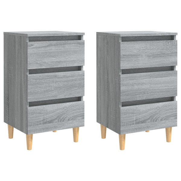 Nachttische Grau Sonoma 2er-Set