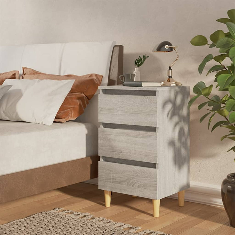 Nachttische Grau Sonoma 2er-Set