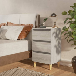 Nachttische Grau Sonoma 2er-Set