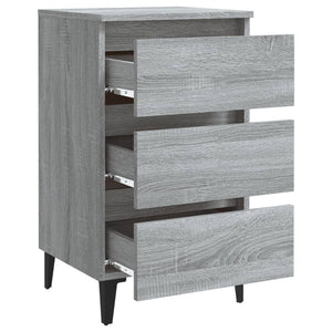Nachttisch Grau Sonoma 40x35x69 cm