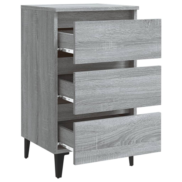 Nachttisch Grau Sonoma 40x35x69 cm