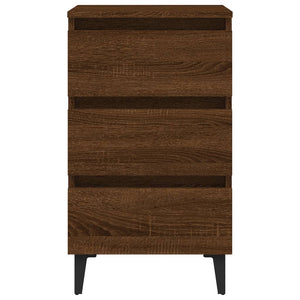 Nachttische 2er Set Eichenoptik 40x35x69 cm