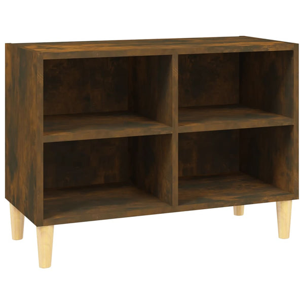 TV-Schrank Räuchereiche mit Holzbeinen