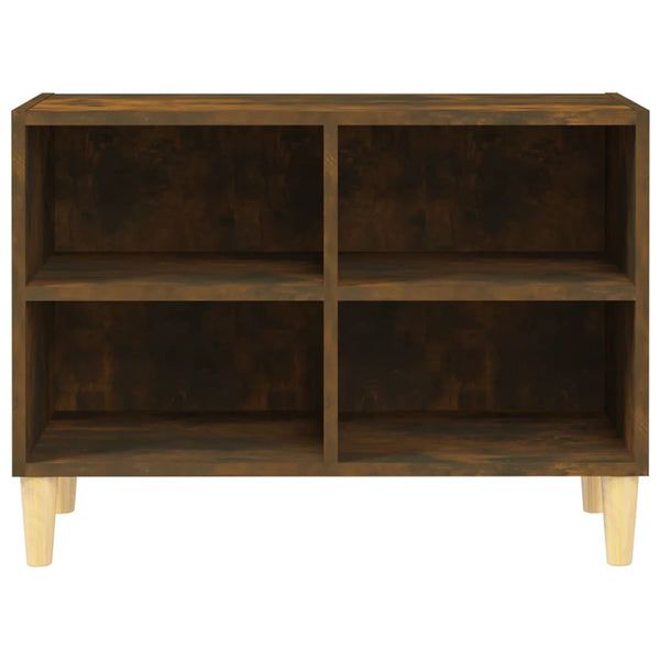 TV-Schrank Räuchereiche mit Holzbeinen
