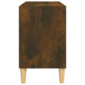 TV-Schrank Räuchereiche mit Holzbeinen